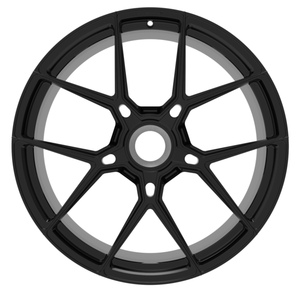 Write an seo friendly Alternative Text, Title, Caption, for the attached image and is a Gloss black wheel and write all the unique from the prevoius one. Remember don't use fancy adjective and keywords and keep it simple, short and understandable.