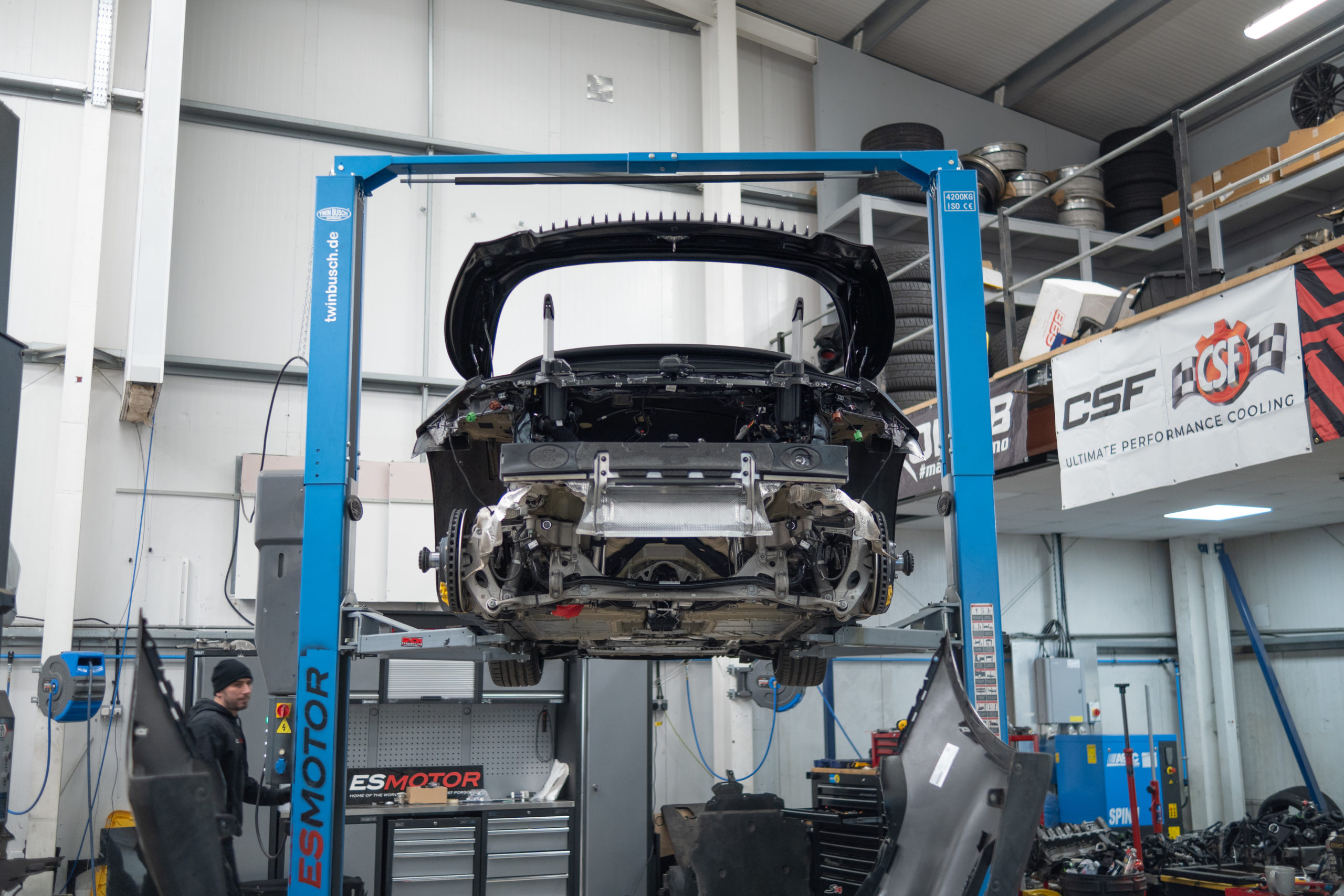 Wastegate and turbo boost control setup on Porsche