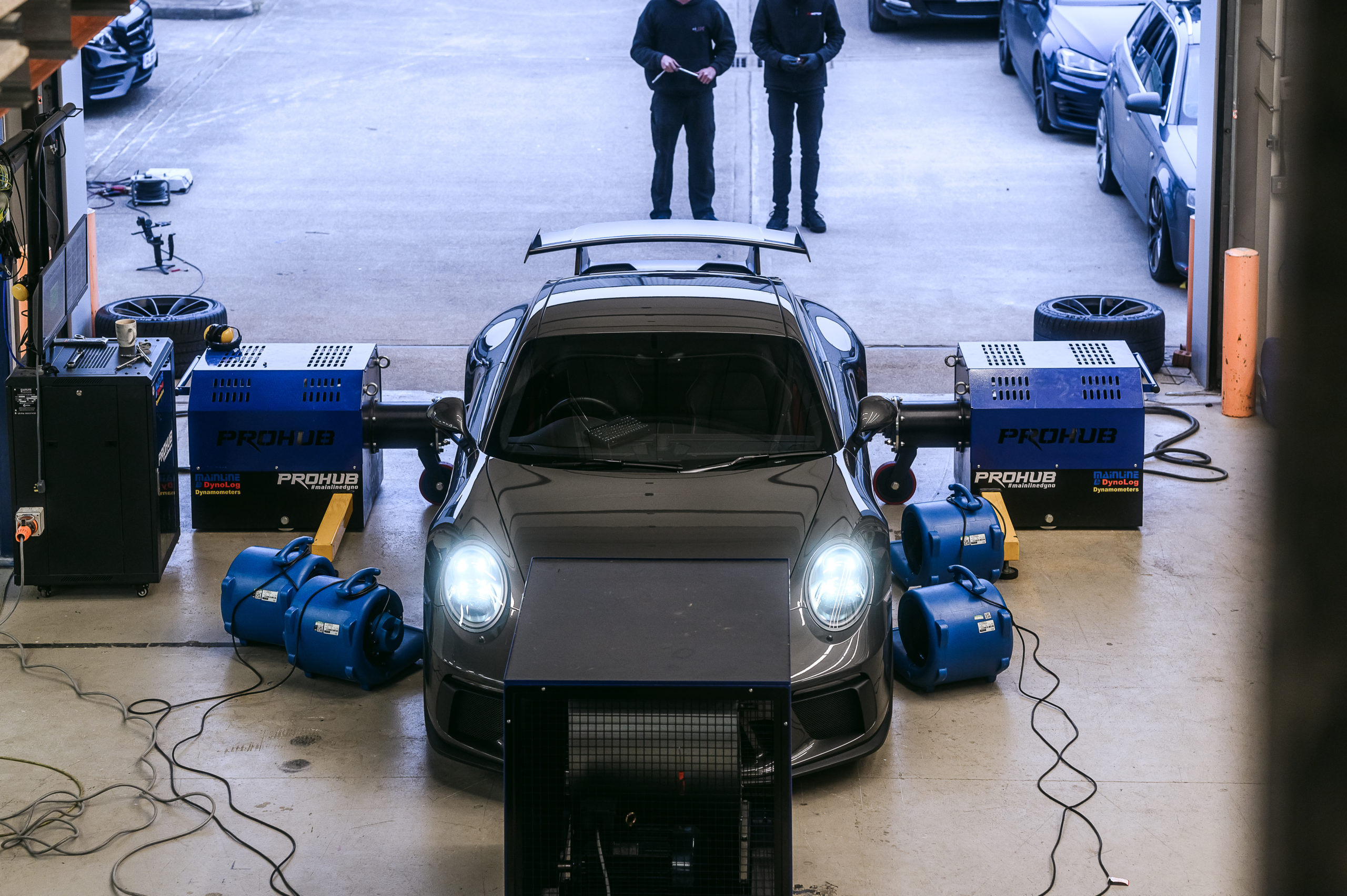 Porsche engine block preparation boring and honing machine work