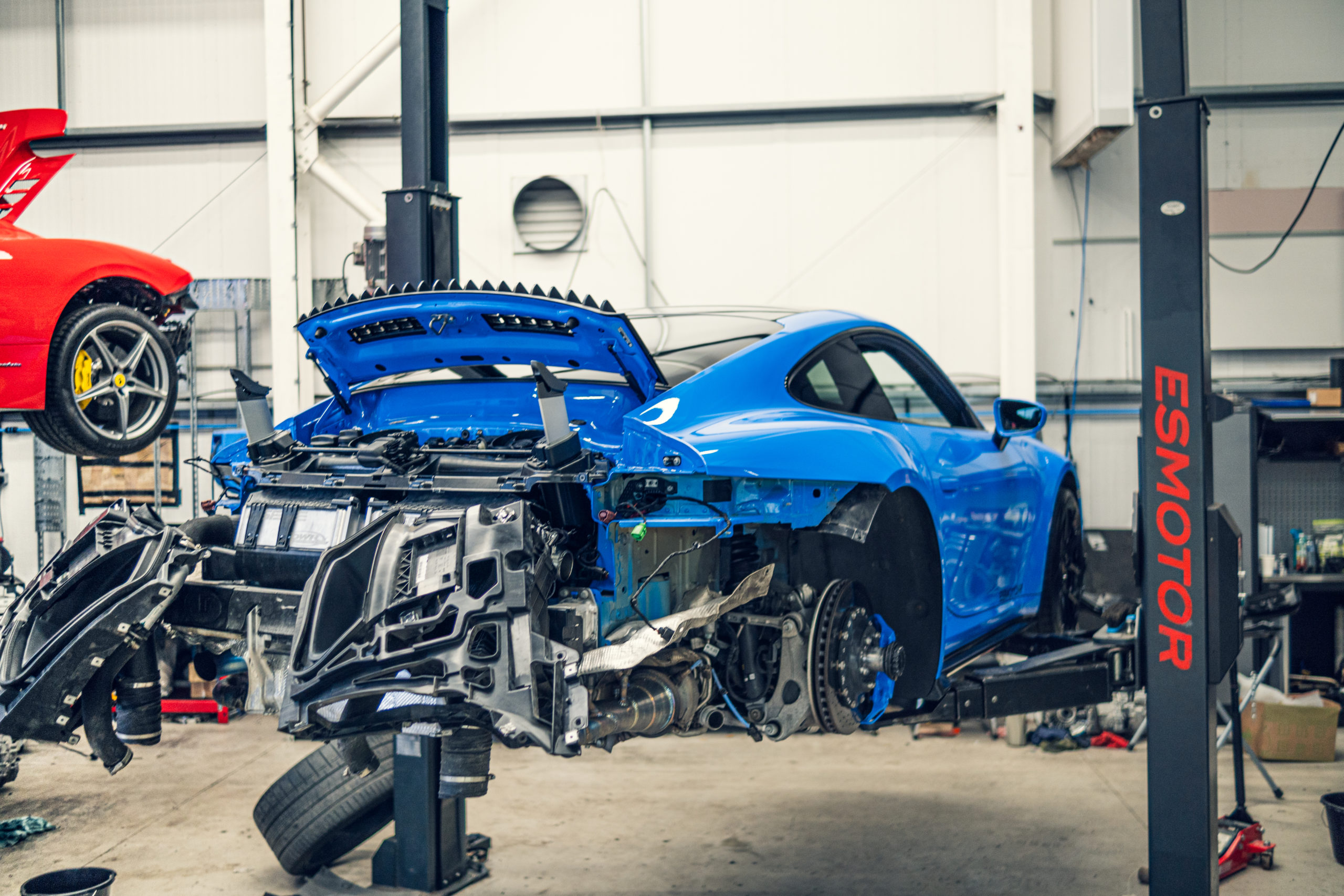 ES Motors clutch and flywheel installation for Porsche build