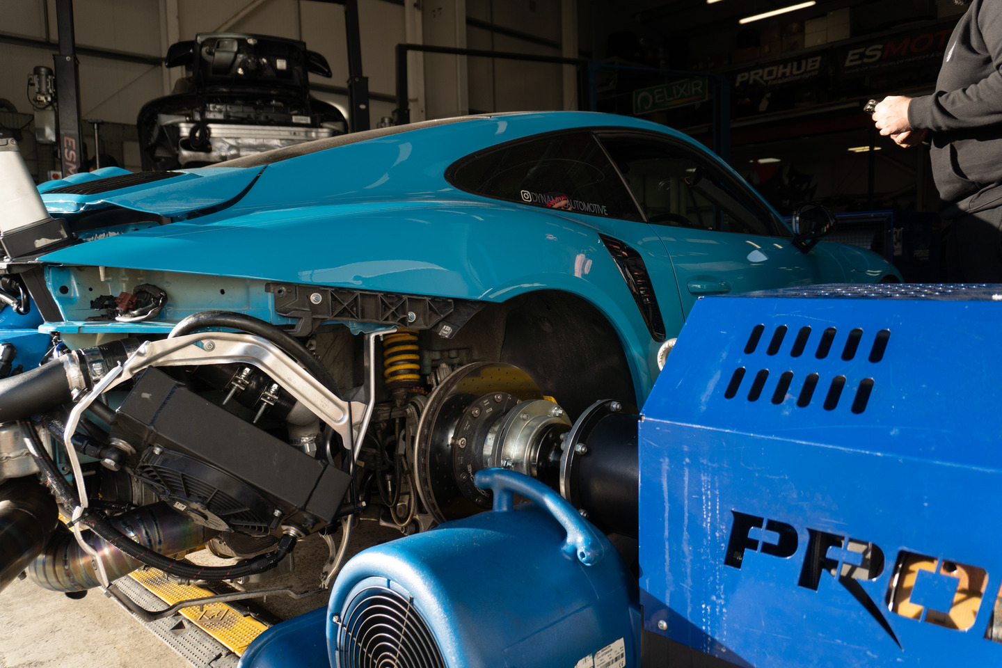 Pre purchase inspection of modified Porsche engine bay and components