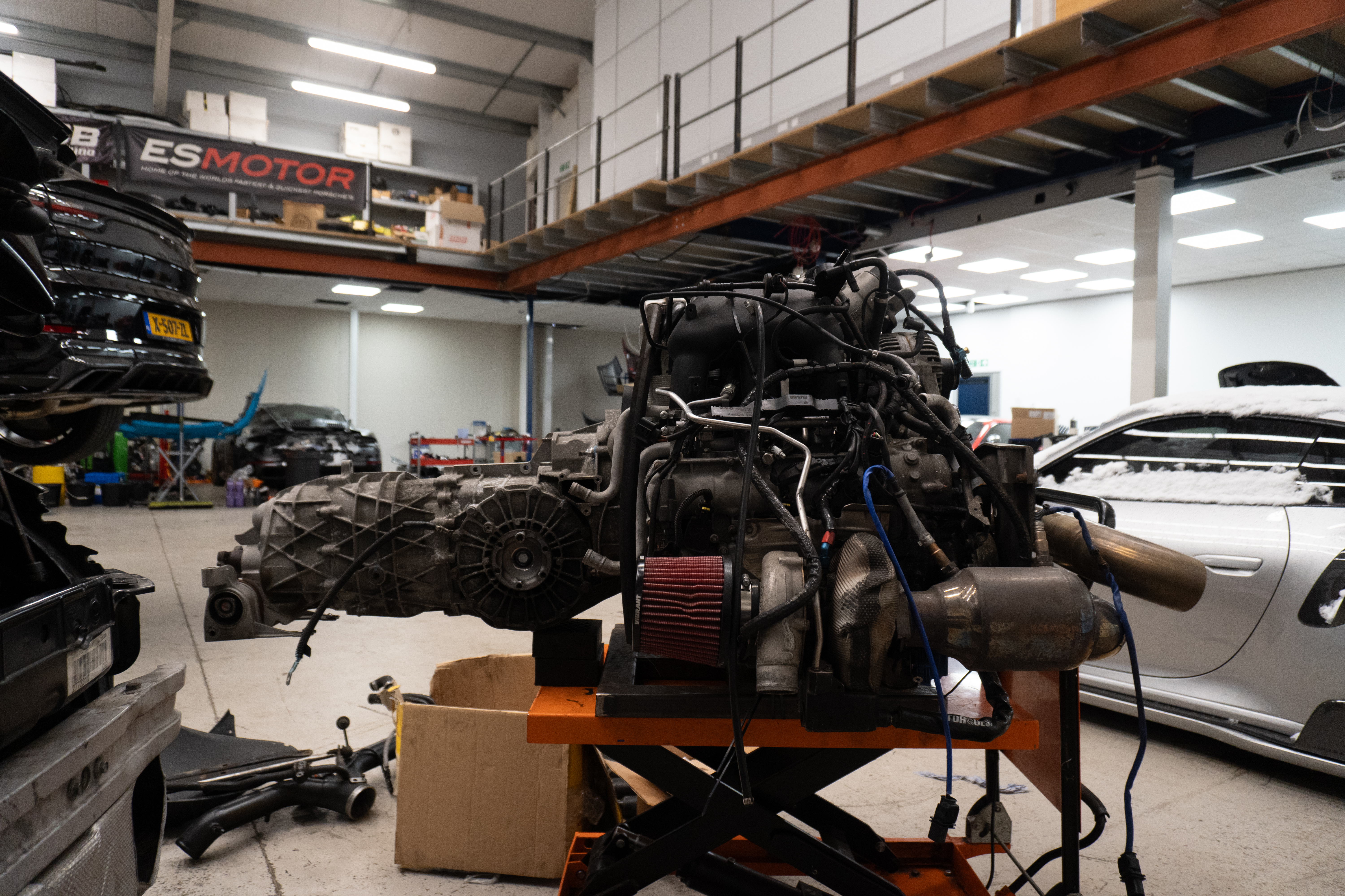 Upgraded radiator for high power turbo Porsche water cooling system